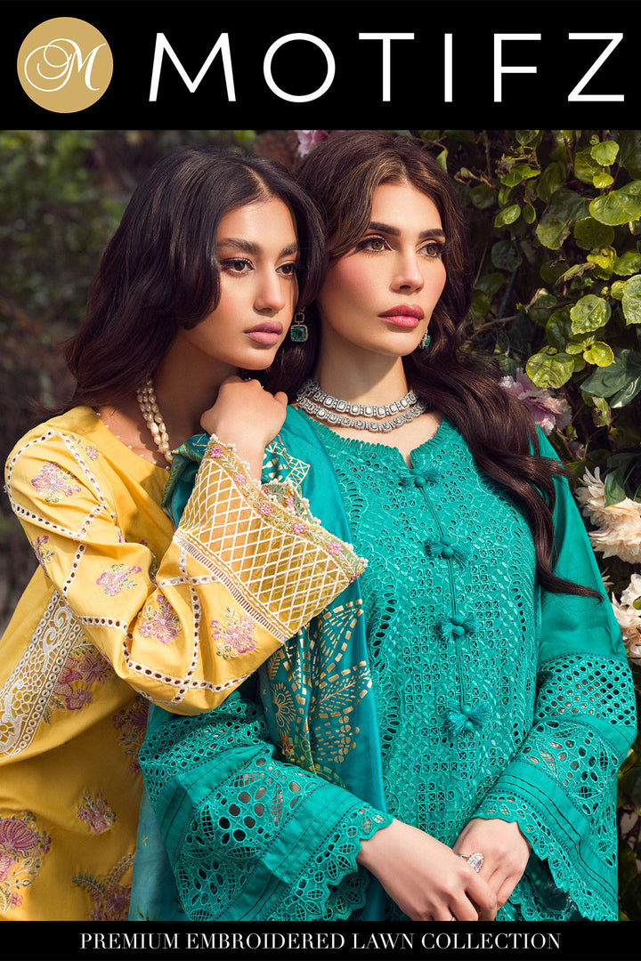 2024 MOTIFZ PREMIUM EMBROIDERED LAWN VOL 1