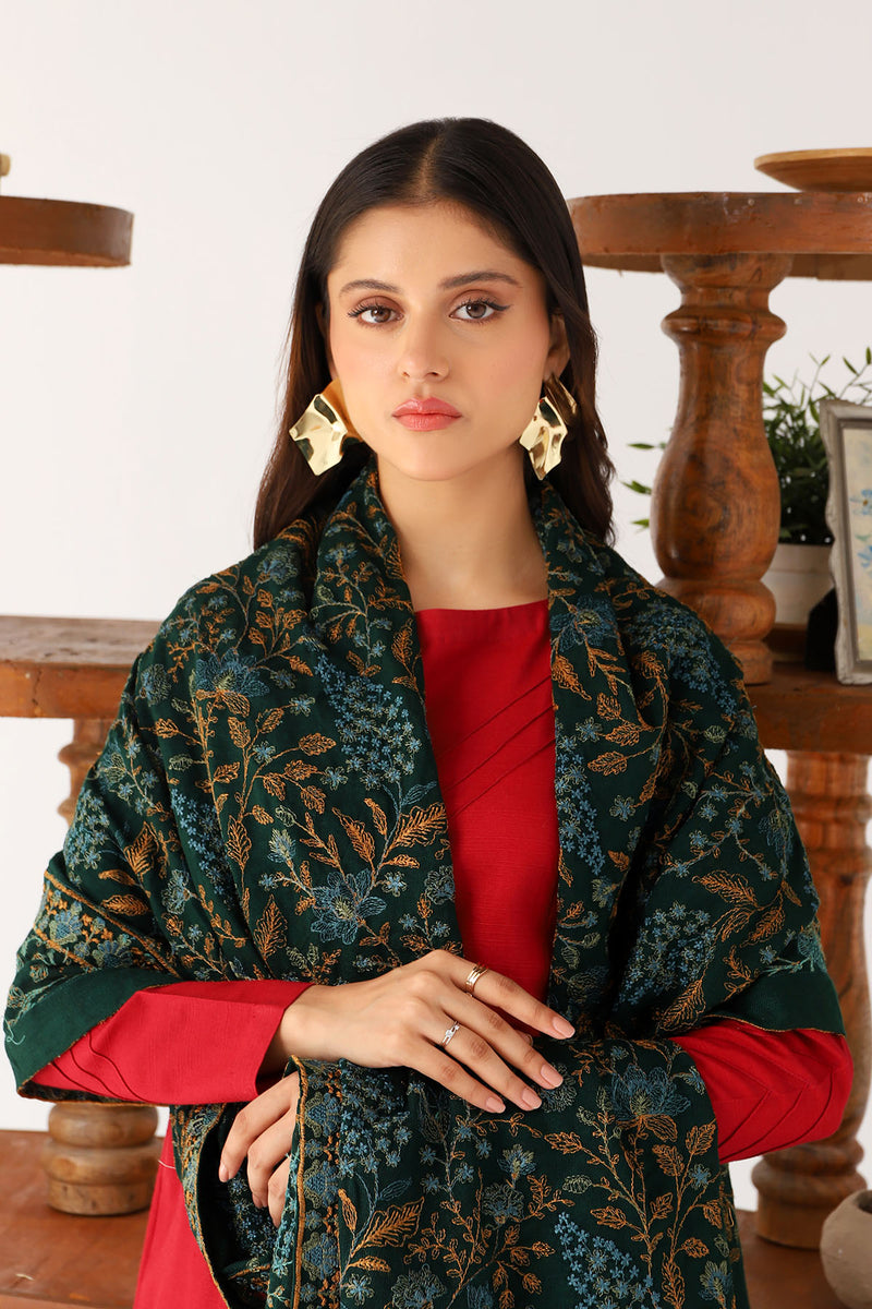 4214-Mehrzad Embroidered Wool Shawl Unstitched – Motifz
