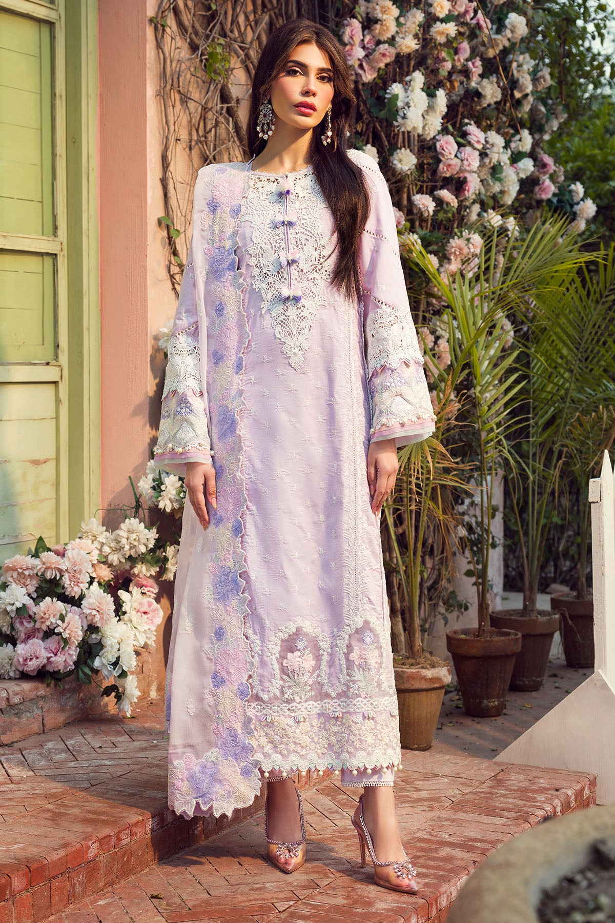 Rania by Hana Embroidered Lawn Suit Unstitched 3 Piece HN25RS Nur - KSL25-03 - Summer Collection
