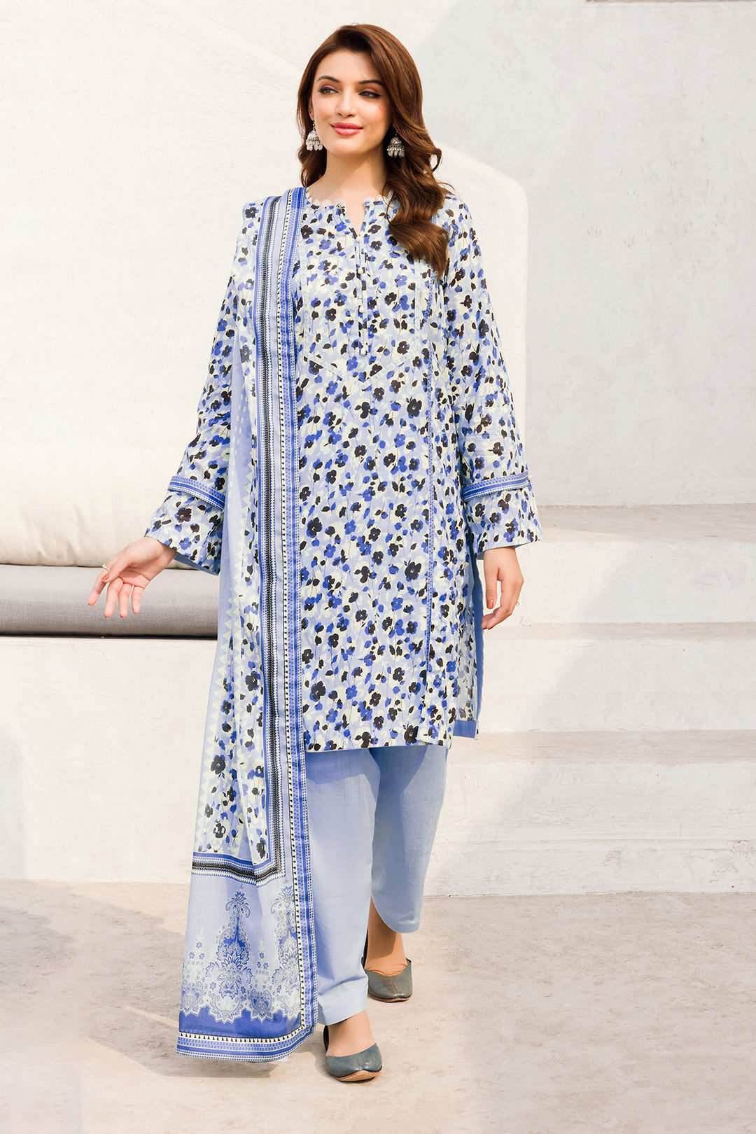 4548-NOOR JAHAN DIGITAL PRINTED LAWN UNSTITCHED