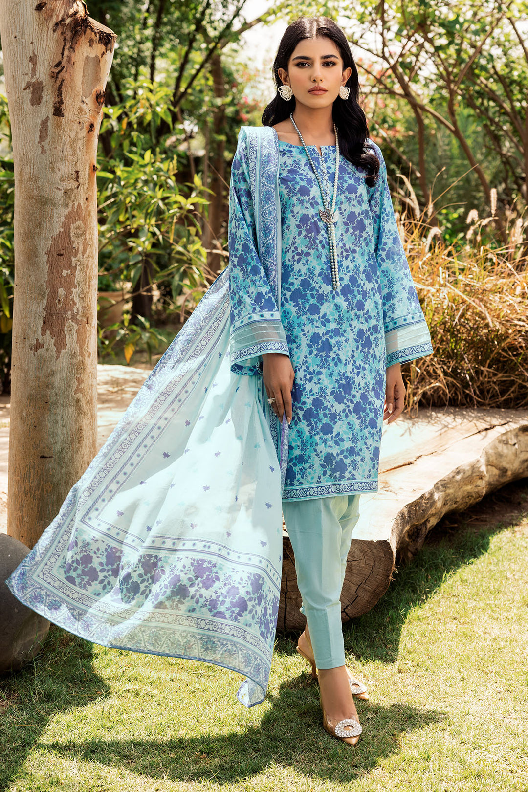 4714-GUL DIGITAL PRINTED LAWN UNSTITCHED