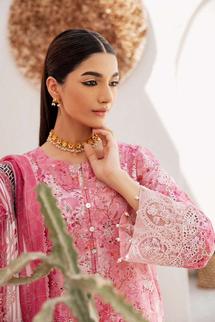 4727-ZIMAL EMBROIDERED LAWN STITCHED