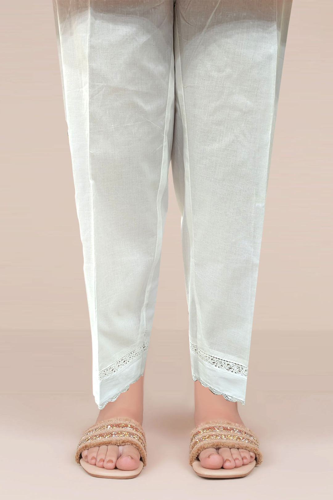 4967-WHITE DYED COTTON STITCHED