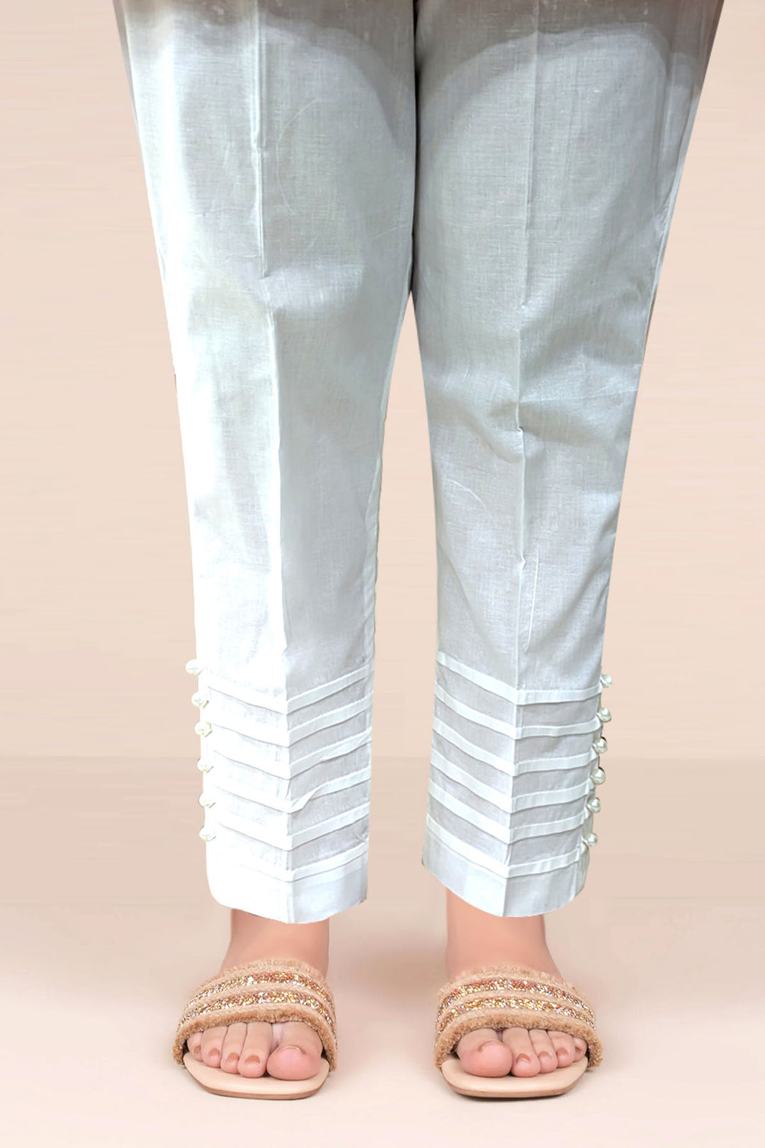 4968-WHITE DYED COTTON STITCHED