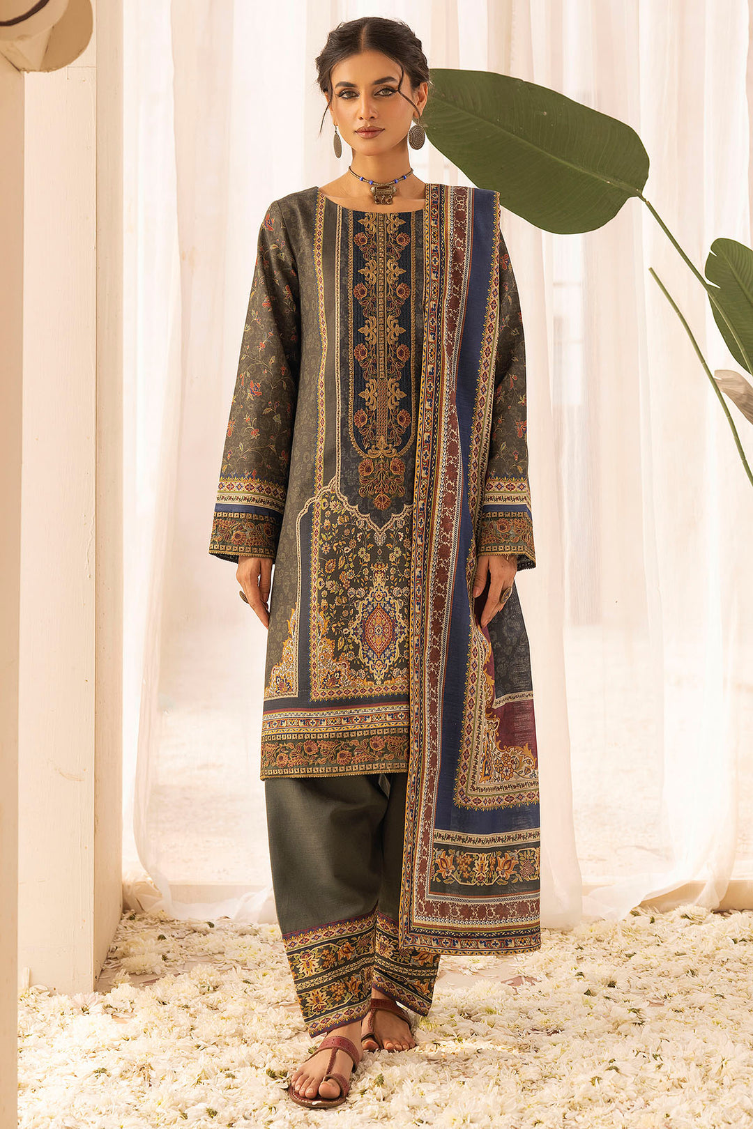 5026-ROHA DIGITAL PRINTED KHADDAR UNSTITCHED