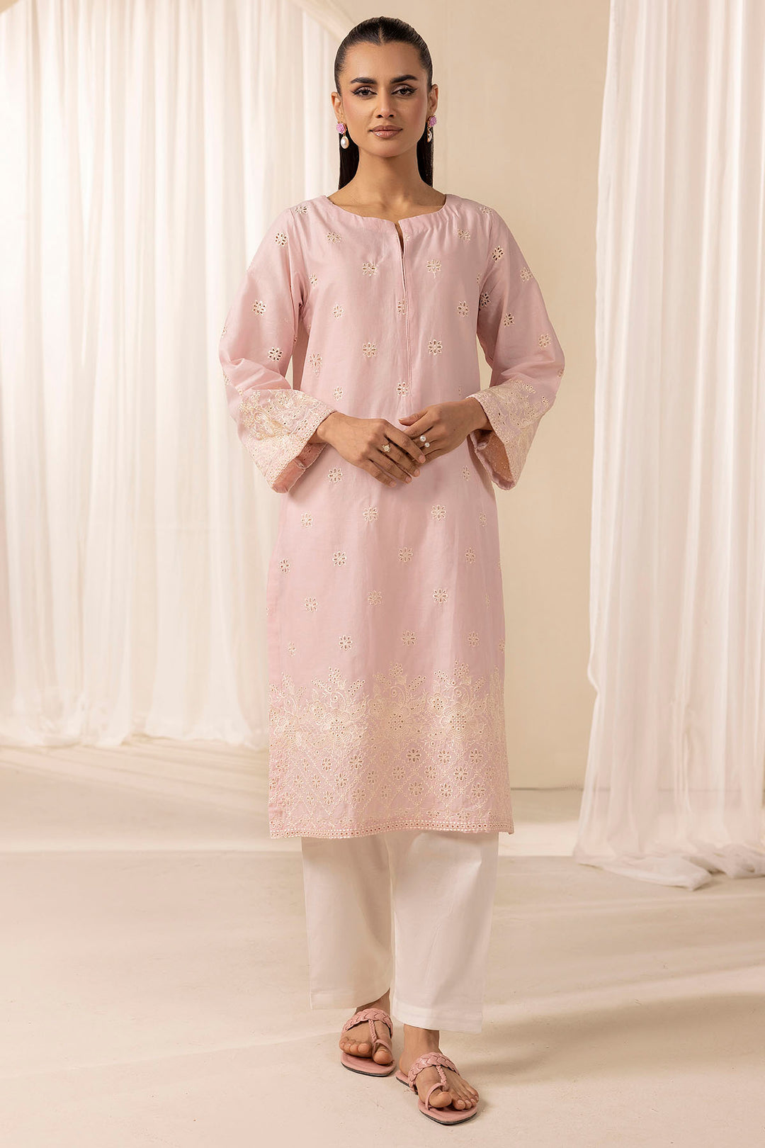 5277-JADE EMBROIDERED CAMBRIC STITCHED