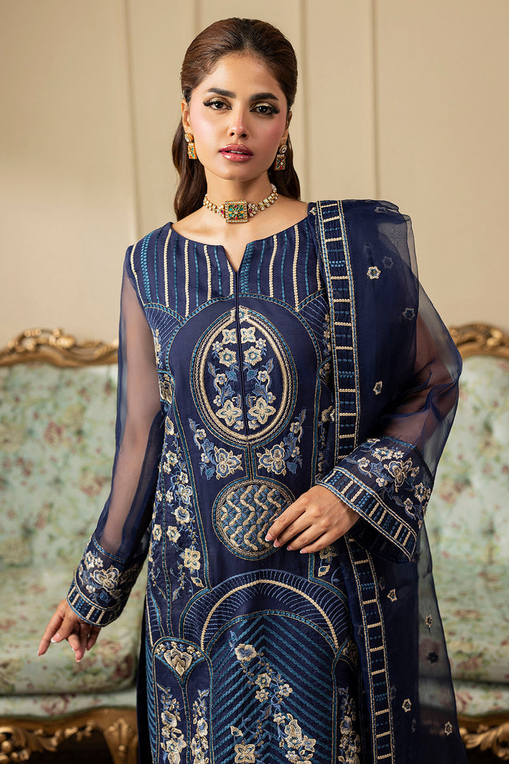 5341-BARBARA EMBROIDERED ORGANZA STITCHED