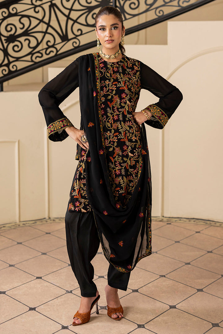 5351-REENA EMBROIDERED CHIFFON STITCHED