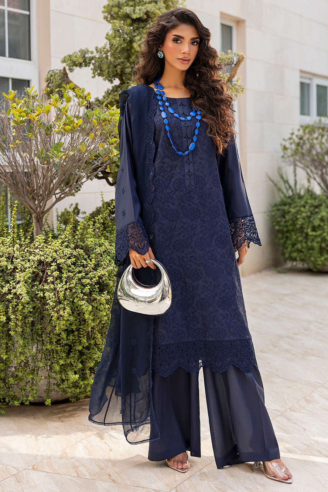 5585-INARA EMBROIDERED LAWN UNSTITCHED
