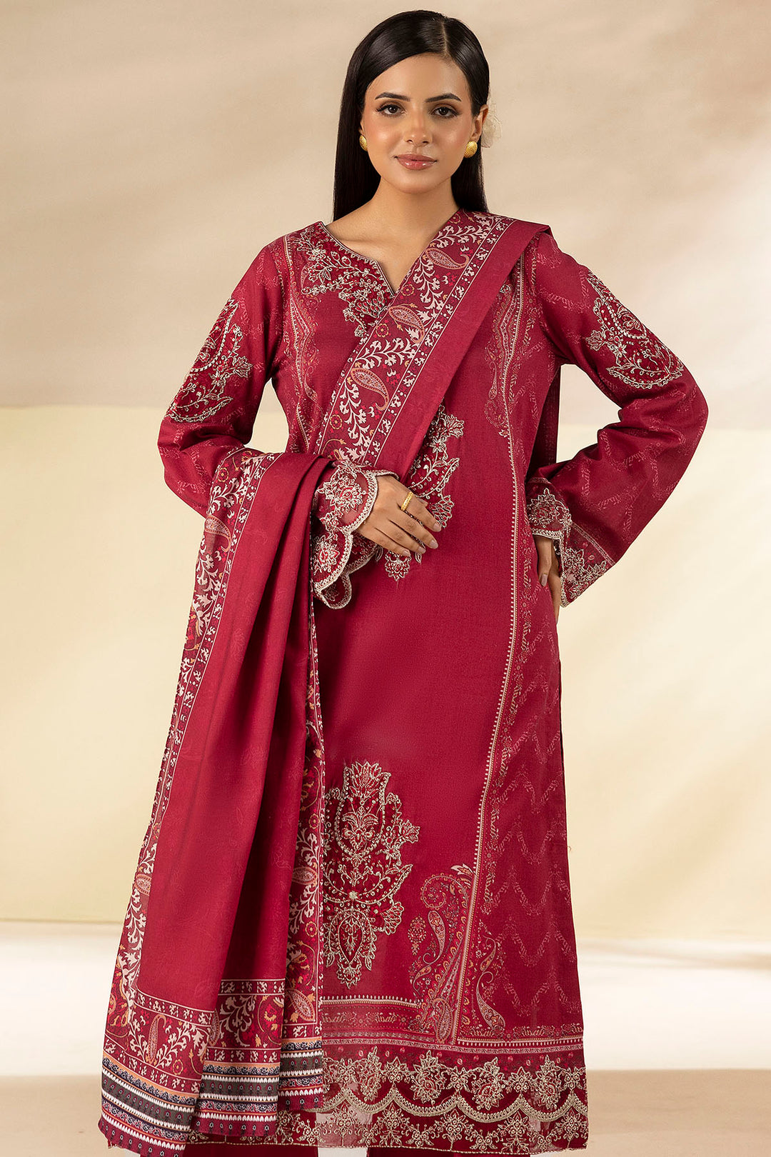 5708-MEHZA DIGITAL PRINTED LINEN UNSTITCHED