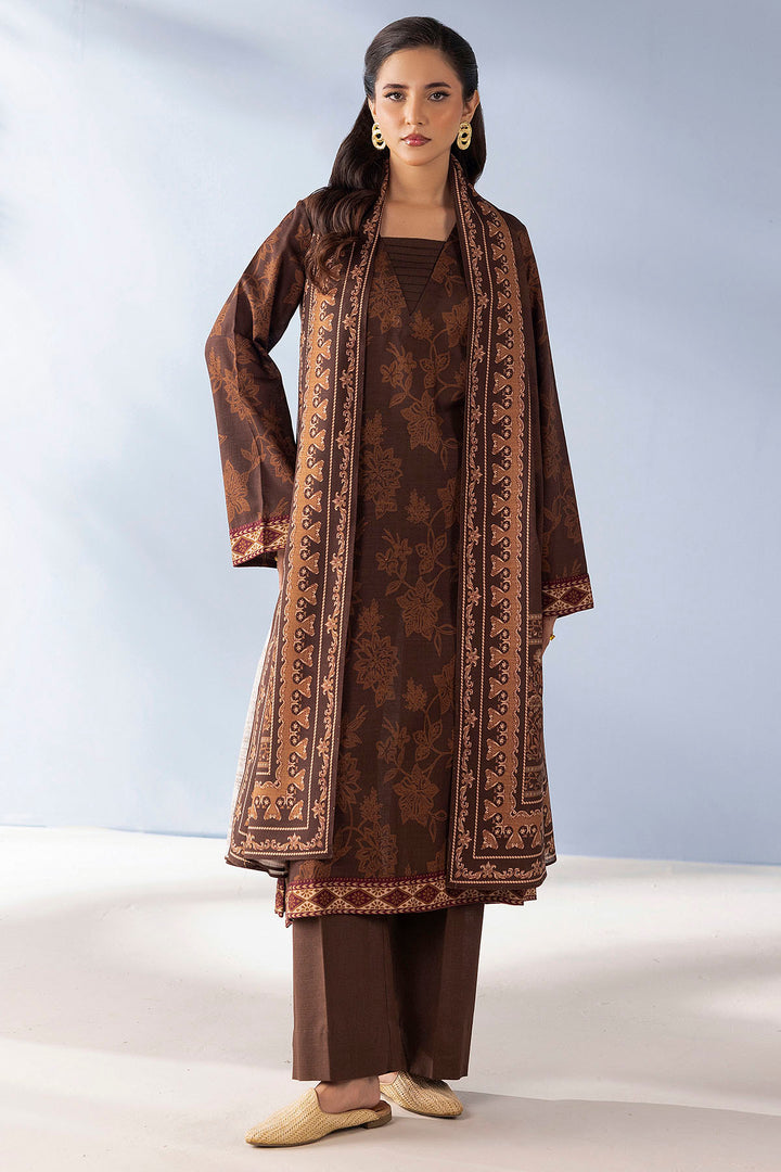 5722-DELSA DIGITAL PRINTED KHADDAR UNSTITCHED