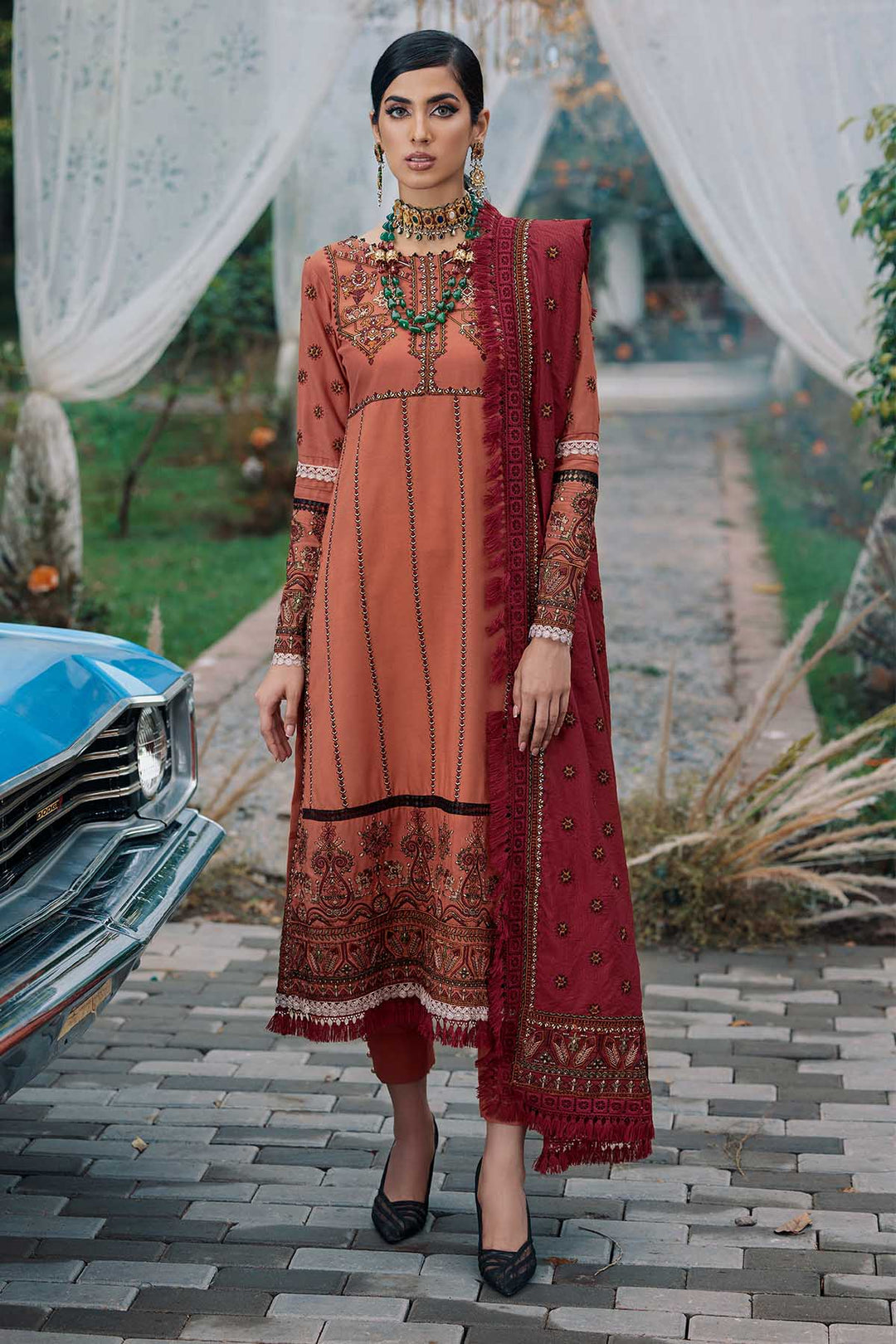 3788-GAC EMBROIDERED LINEN UNSTITCHED