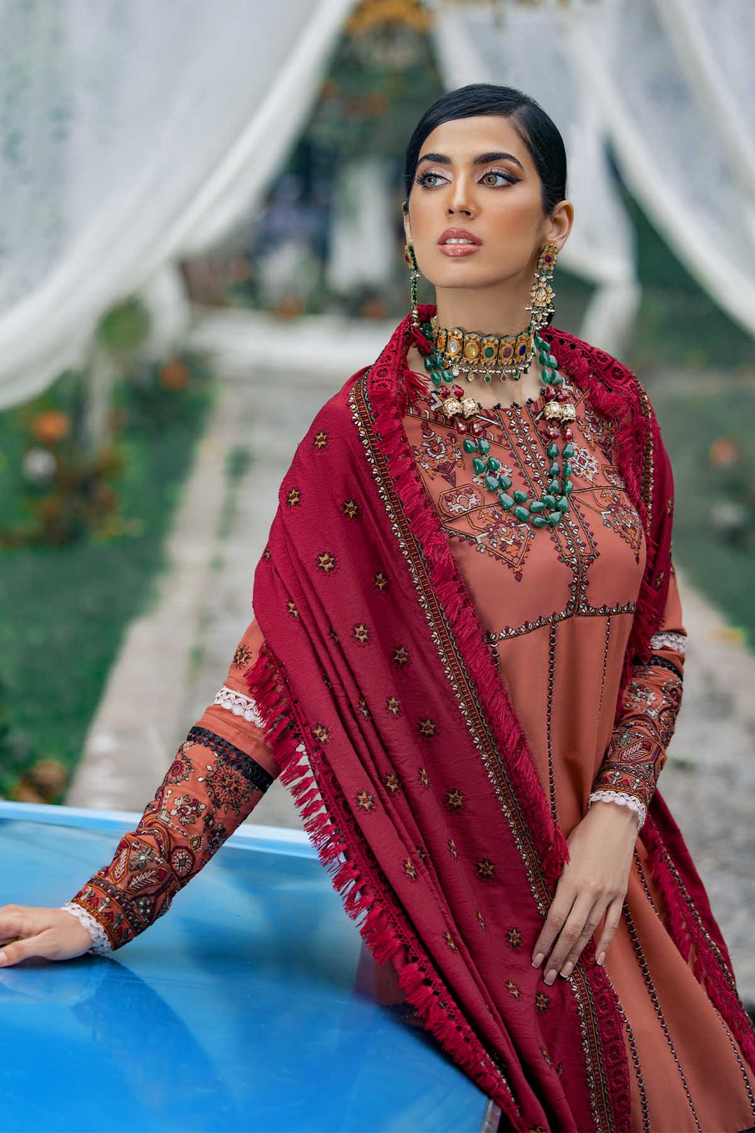 3788-GAC EMBROIDERED LINEN UNSTITCHED