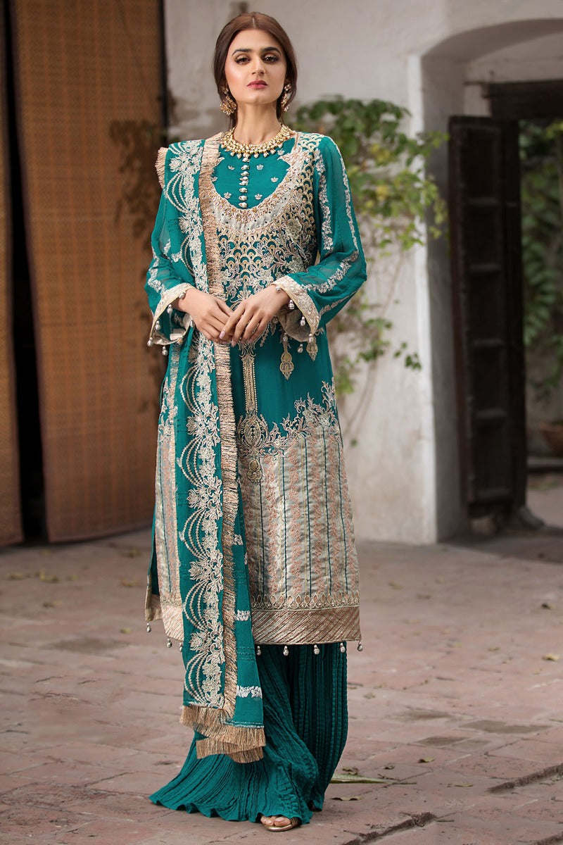 2355-Beryl-Brocade Embroidered Crinkle Chiffon Unstitched – Motifz