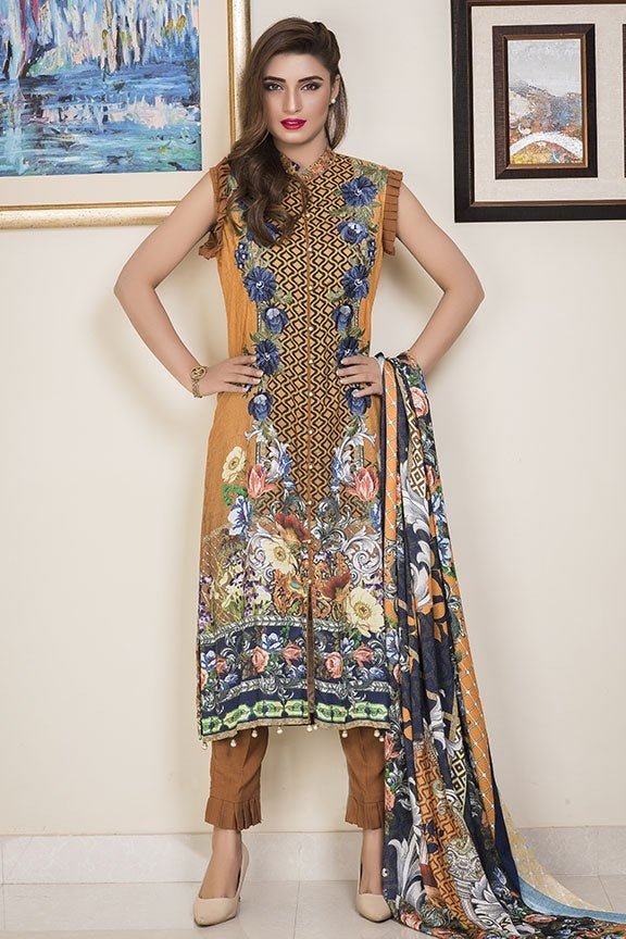 1884-PRINT-A DIGITAL PRINTED LINEN UNSTITCHED