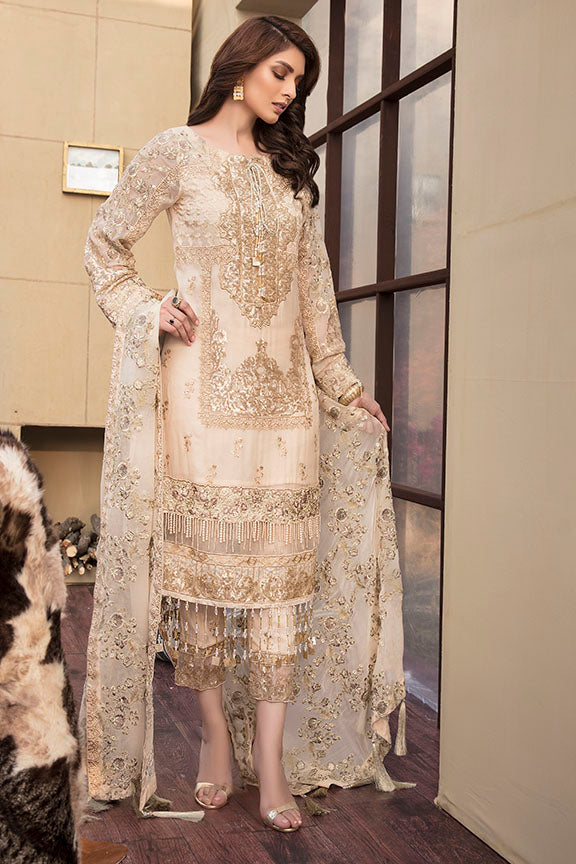 2141-DUTCH-WHITE EMBROIDERED CRINKLE CHIFFON UNSTITCHED