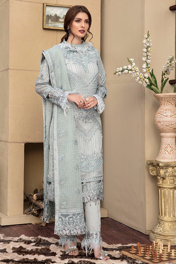 2143-SHADOW-GRAY EMBROIDERED CRINKLE CHIFFON UNSTITCHED