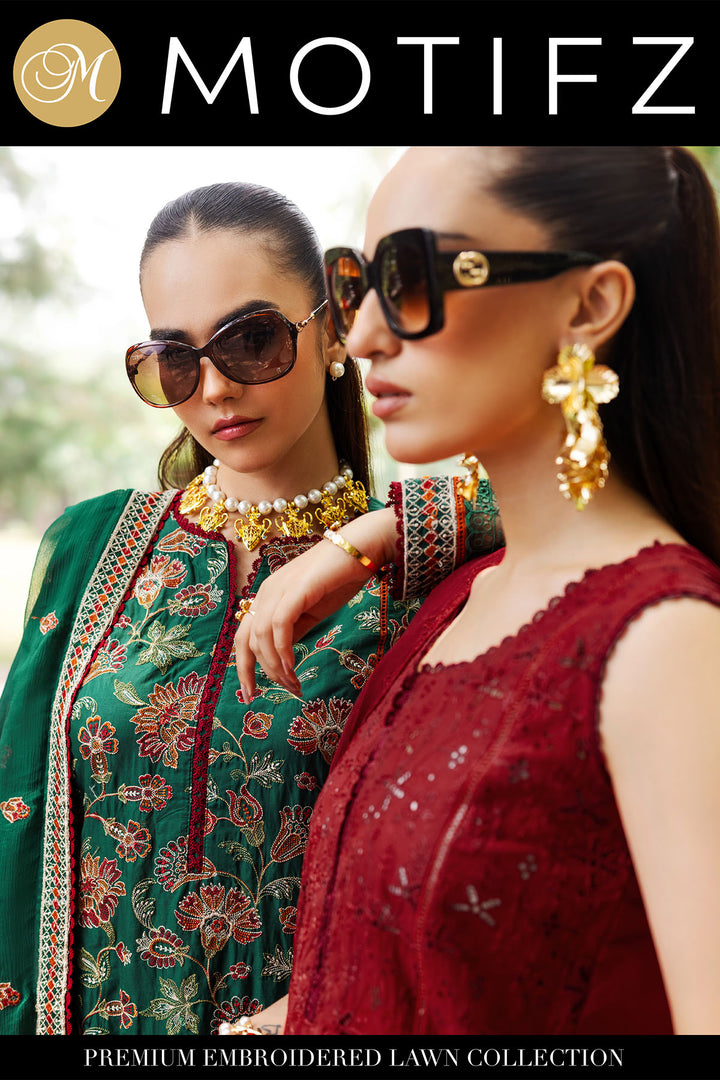 2024 MOTIFZ PREMIUM EMBROIDERED LAWN VOL 4