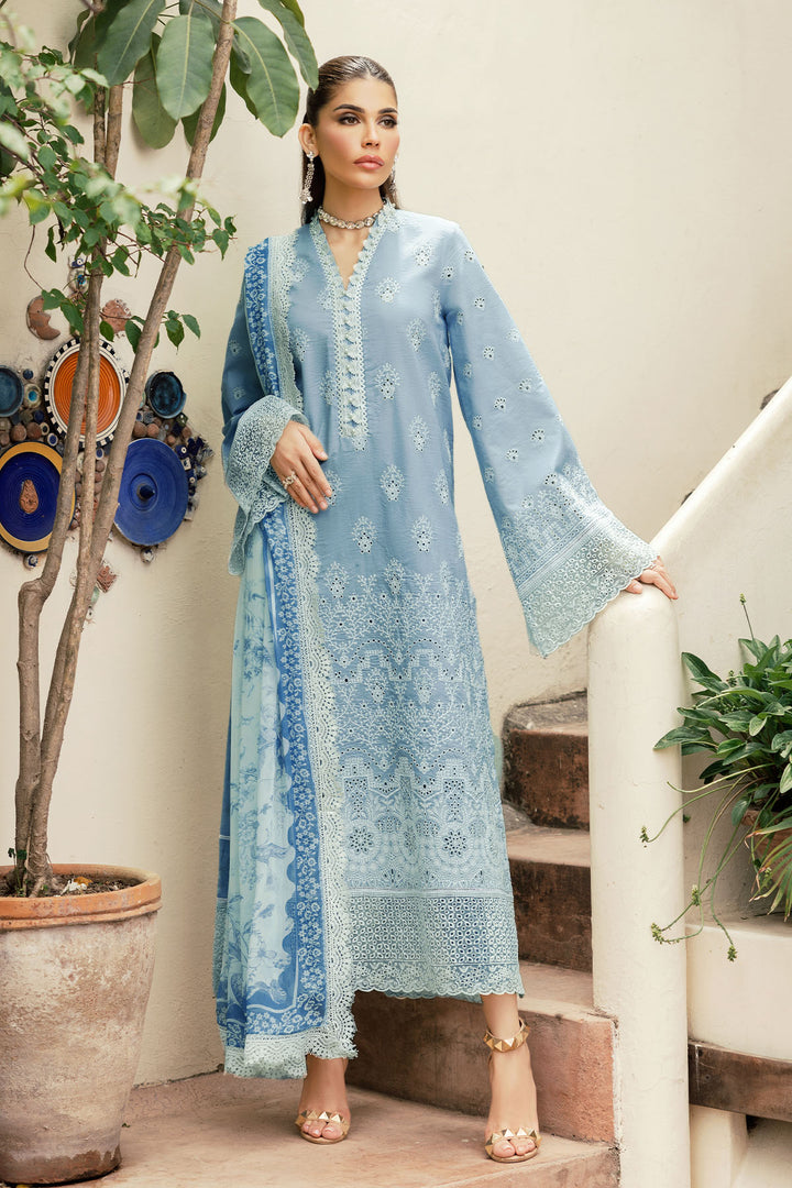 4710-MIRA EMBROIDERED LAWN STITCHED