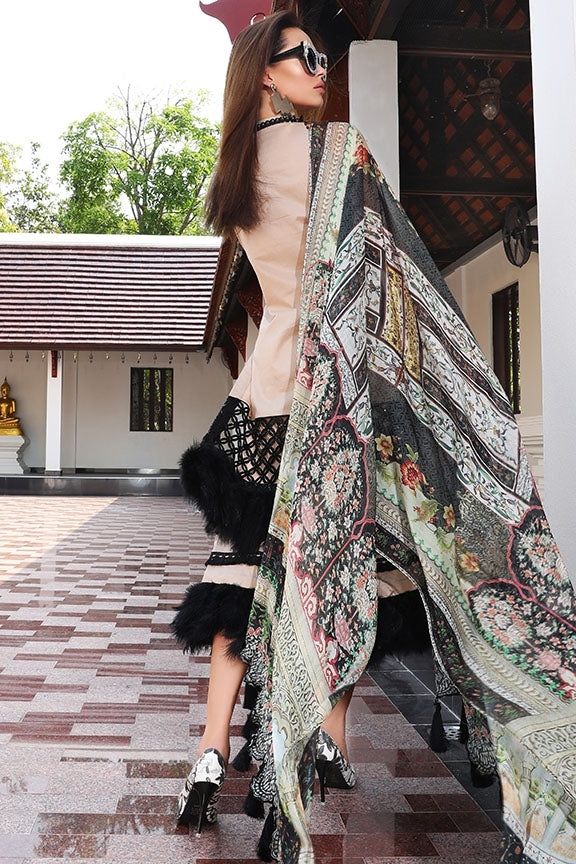 2054-MUSHROOM-GREY EMBROIDERED LAWN UNSTITCHED