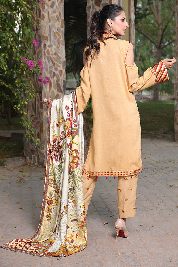 2407-RUSTIC-NOTCH EMBROIDERED KARANDI UNSTITCHED