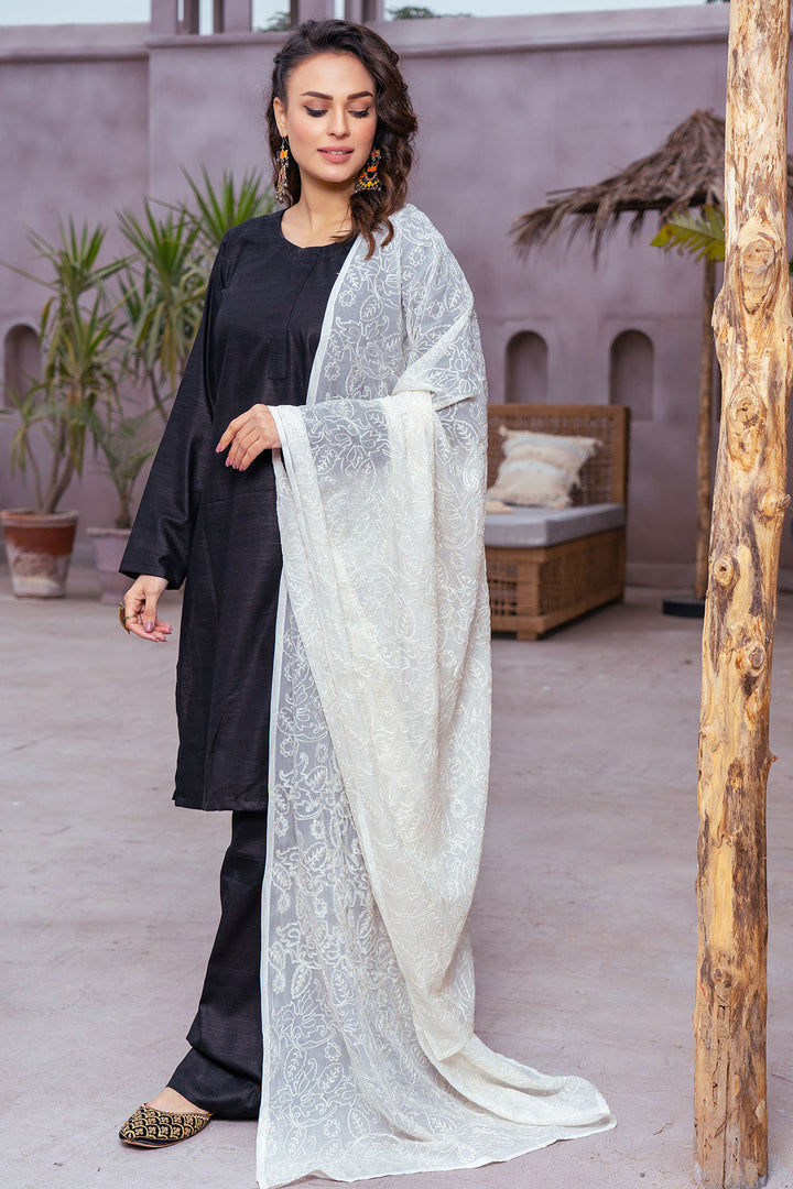 3695-RAMBOTAN EMBROIDERED CHIFFON SHAWL