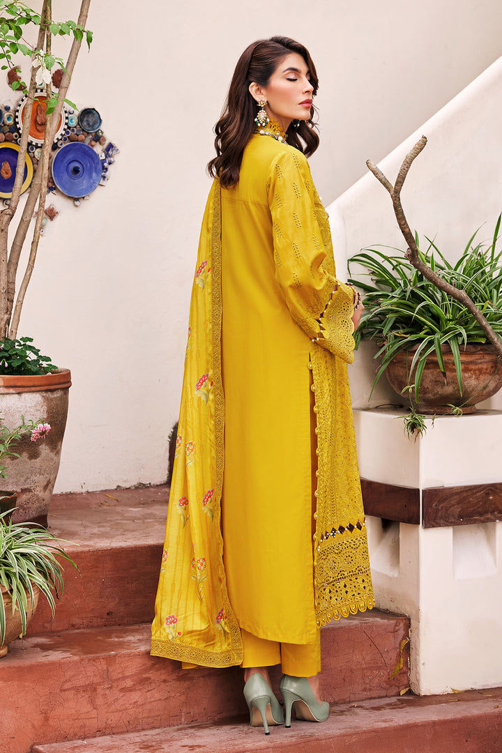 3980-LARA EMBROIDERED LAWN STITCHED