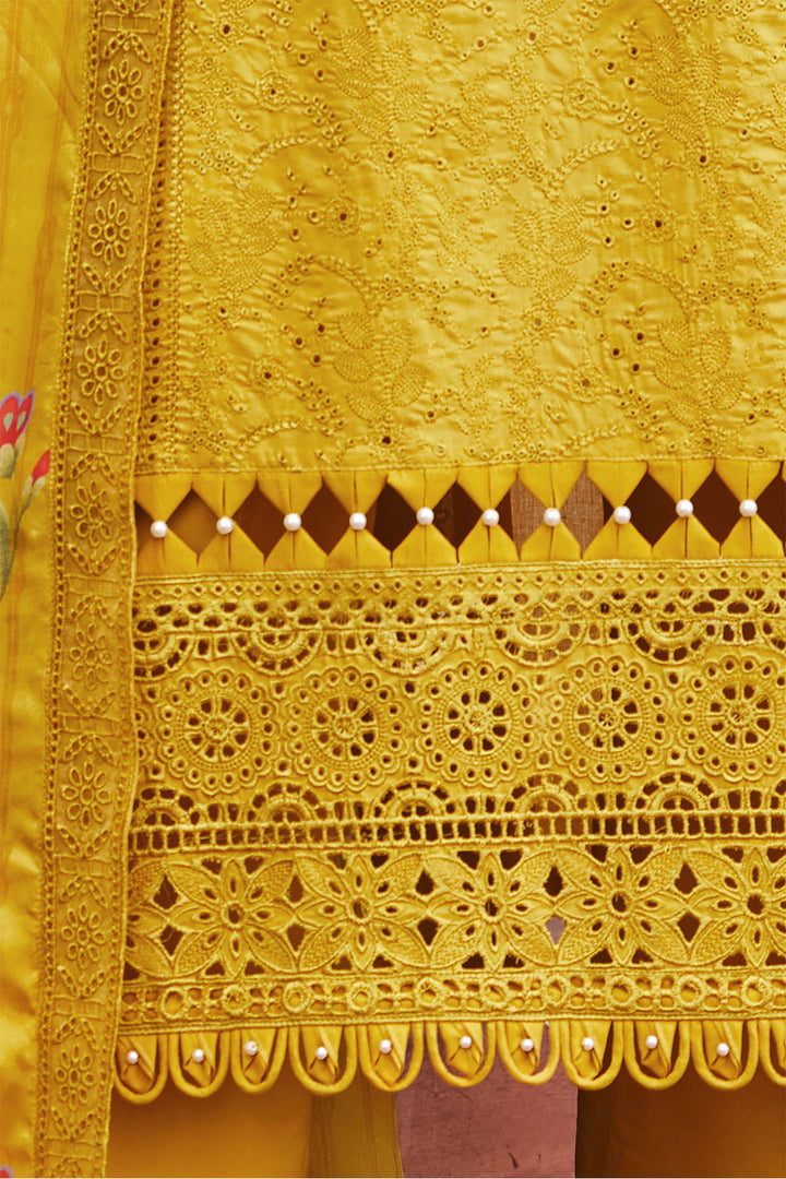 3980-LARA EMBROIDERED LAWN STITCHED