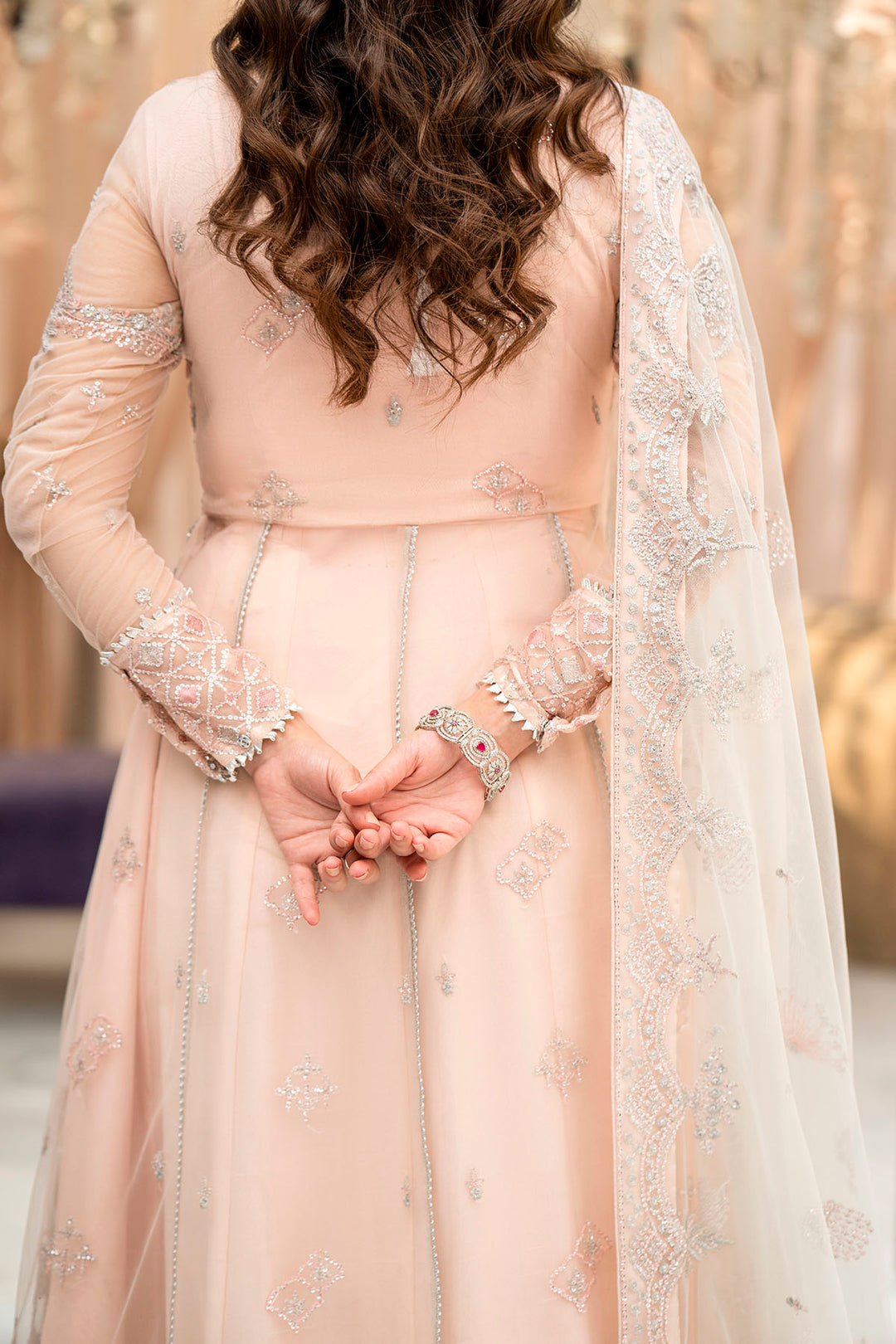 4111-SAANVI EMBROIDERED SILK NET UNSTITCHED
