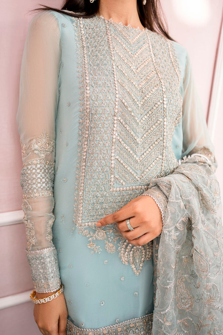 4112-ZEL EMBROIDERED BEMBERG CHIFFON UNSTITCHED