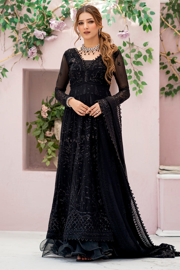 4113-ELAI EMBROIDERED BEMBERG CHIFFON UNSTITCHED