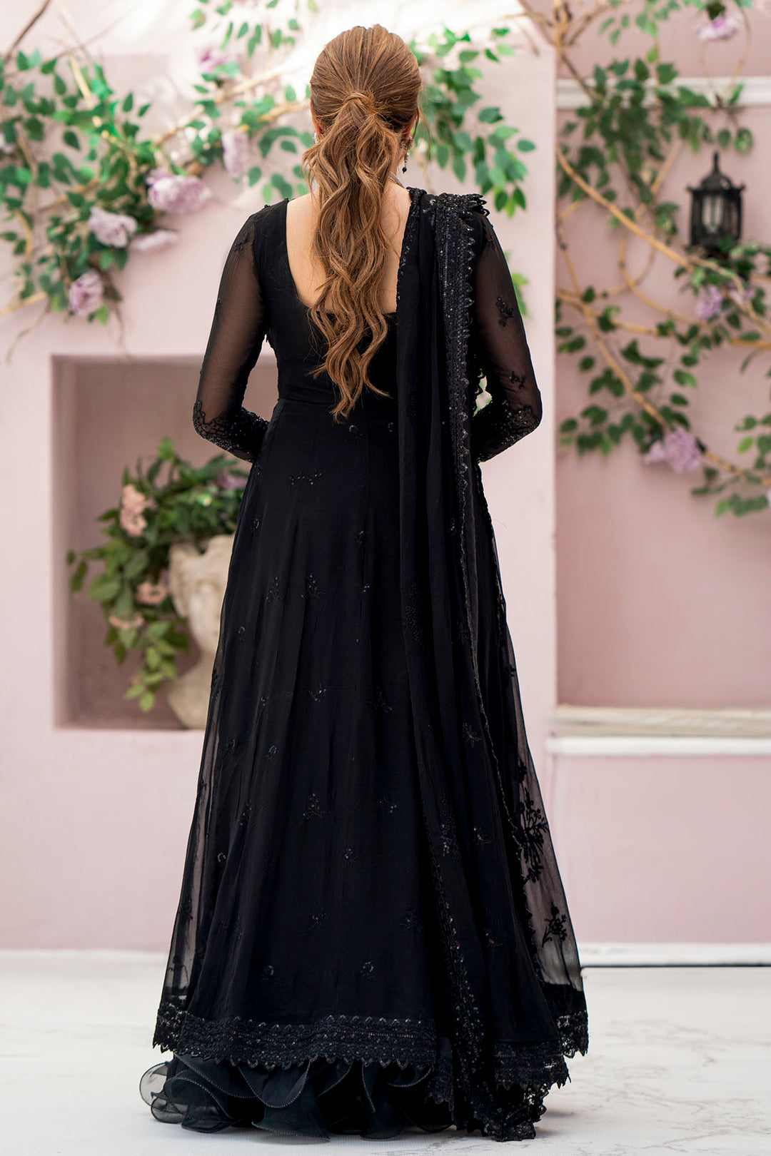 4113-ELAI EMBROIDERED BEMBERG CHIFFON UNSTITCHED