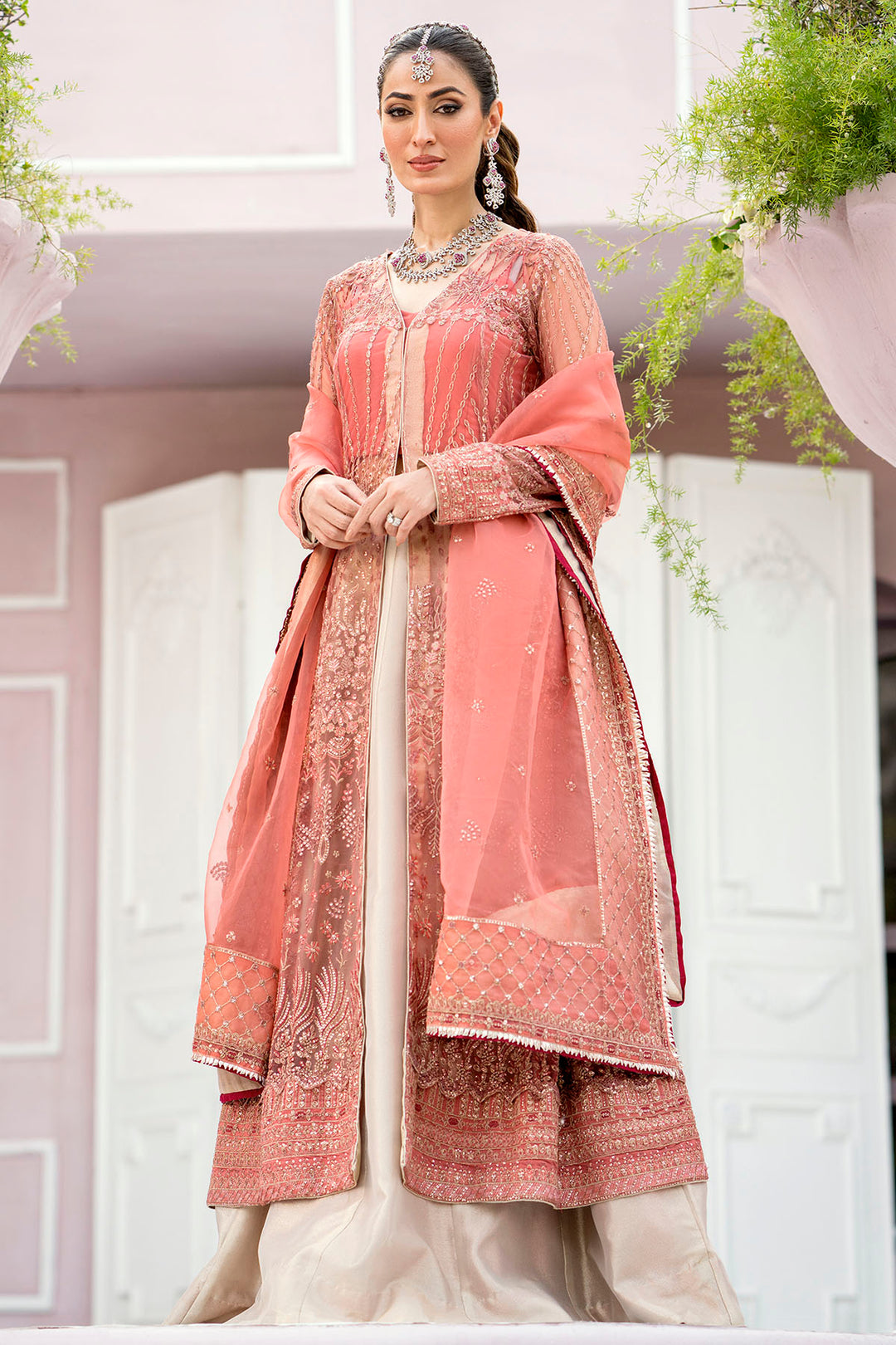 4114-AVLEY EMBROIDERED SILK NET UNSTITCHED