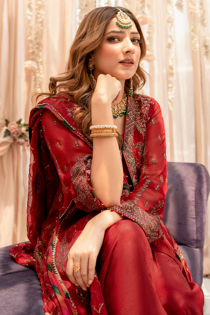 4116-YAREN EMBROIDERED BEMBERG CHIFFON UNSTITCHED