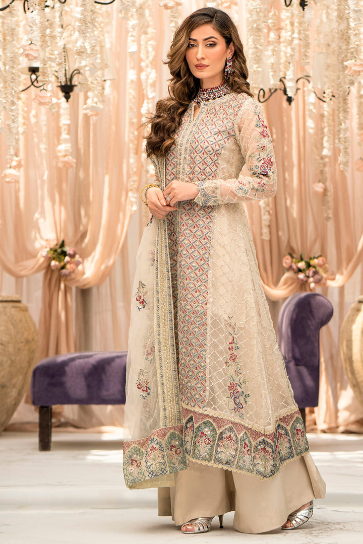 4117-AMAYA EMBROIDERED ORGANZA STITCHED