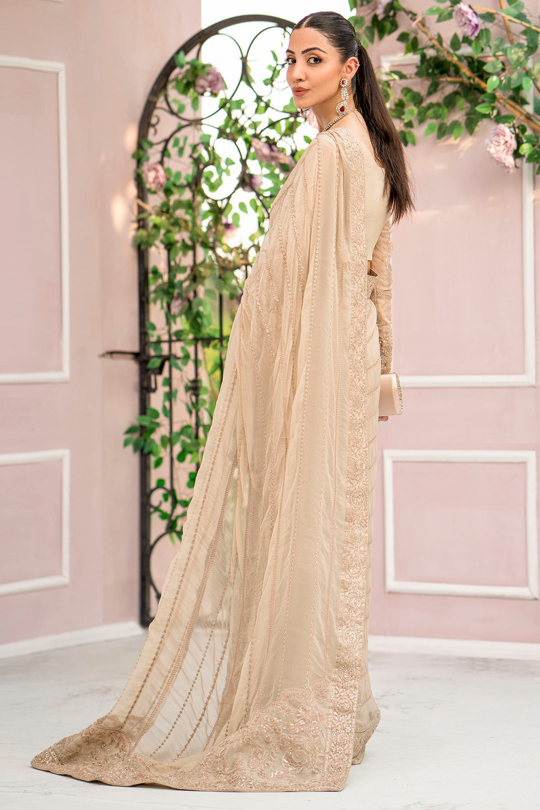 4119-LYANNA EMBROIDERED BEMBERG CHIFFON UNSTITCHED