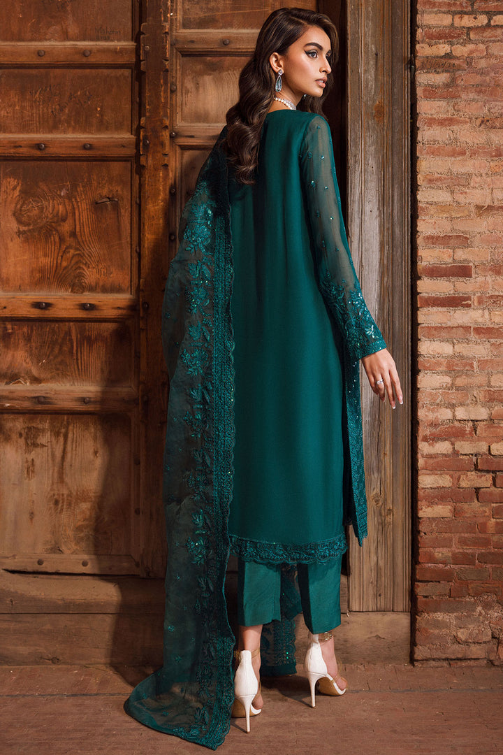 4123-ANUM EMBROIDERED SILK NET STITCHED