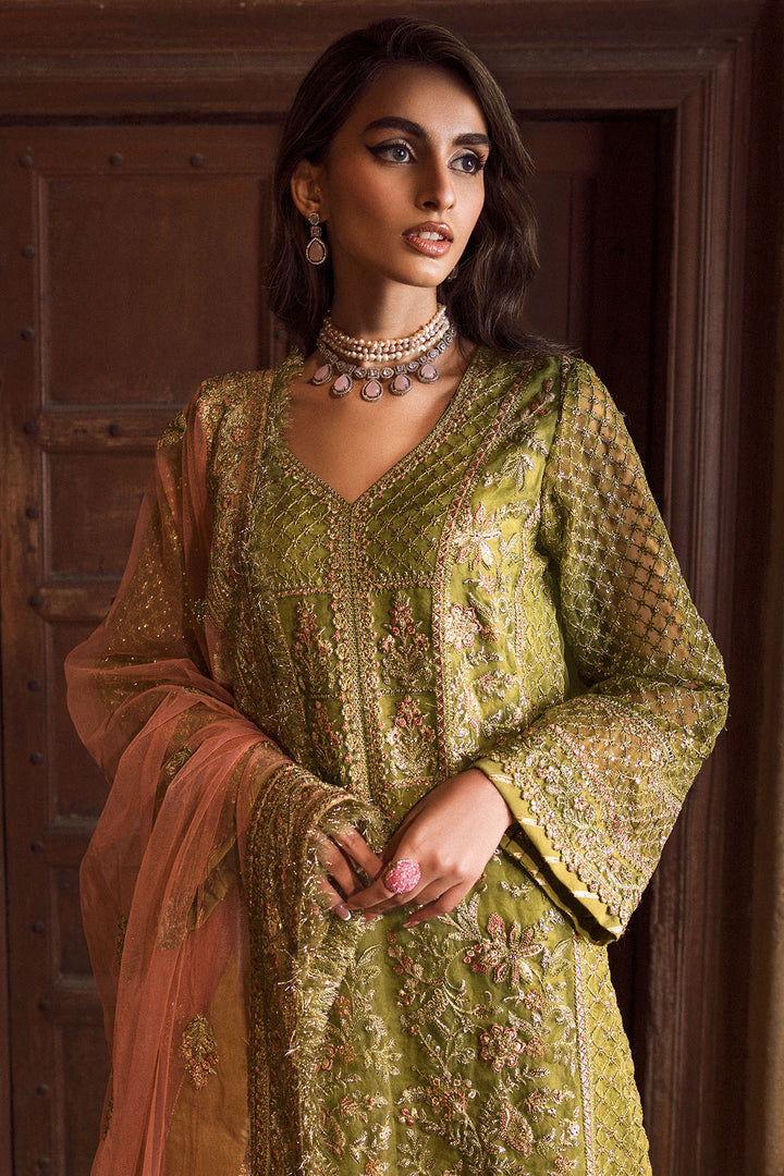 4125-BANO EMBROIDERED ORGANZA STITCHED