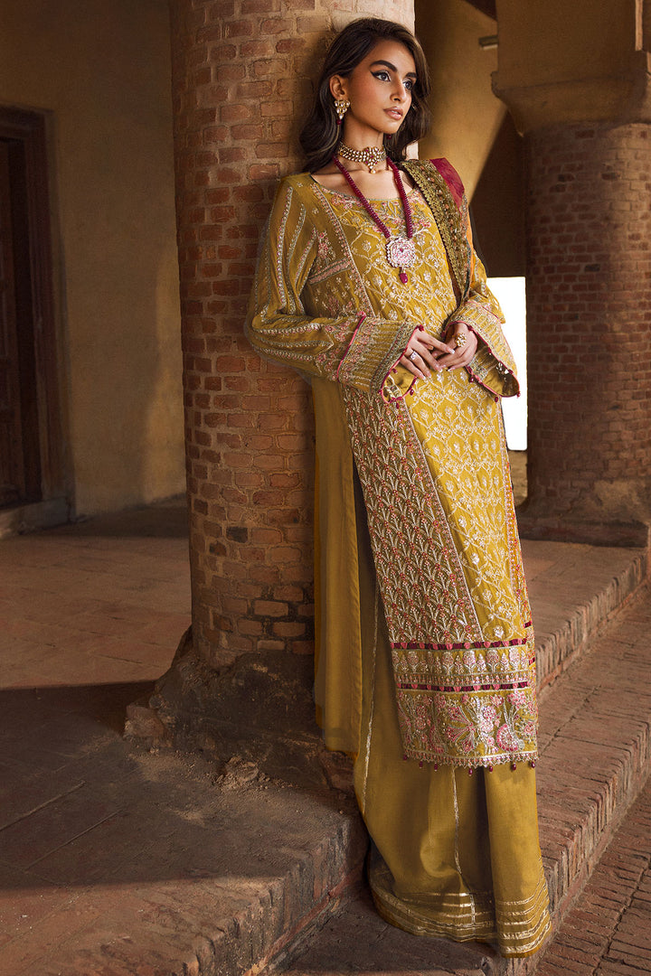 4129-BAKHTAWAR EMBROIDERED BEMBERG CHIFFON STITCHED