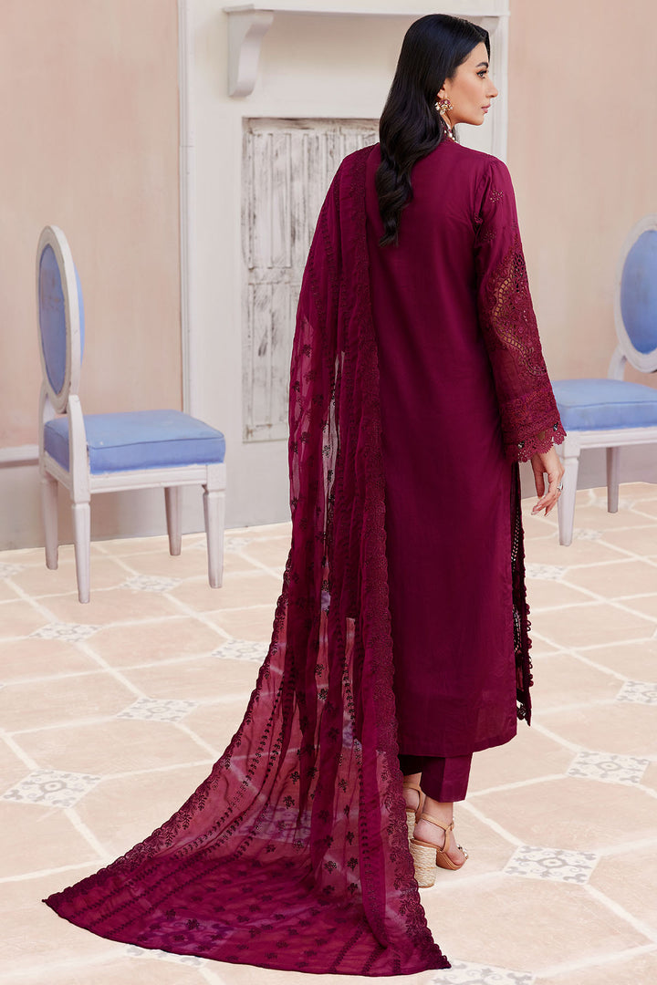 4135-ROSALIE EMBROIDERED LAWN STITCHED