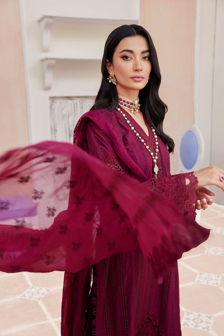 4135-ROSALIE EMBROIDERED LAWN STITCHED