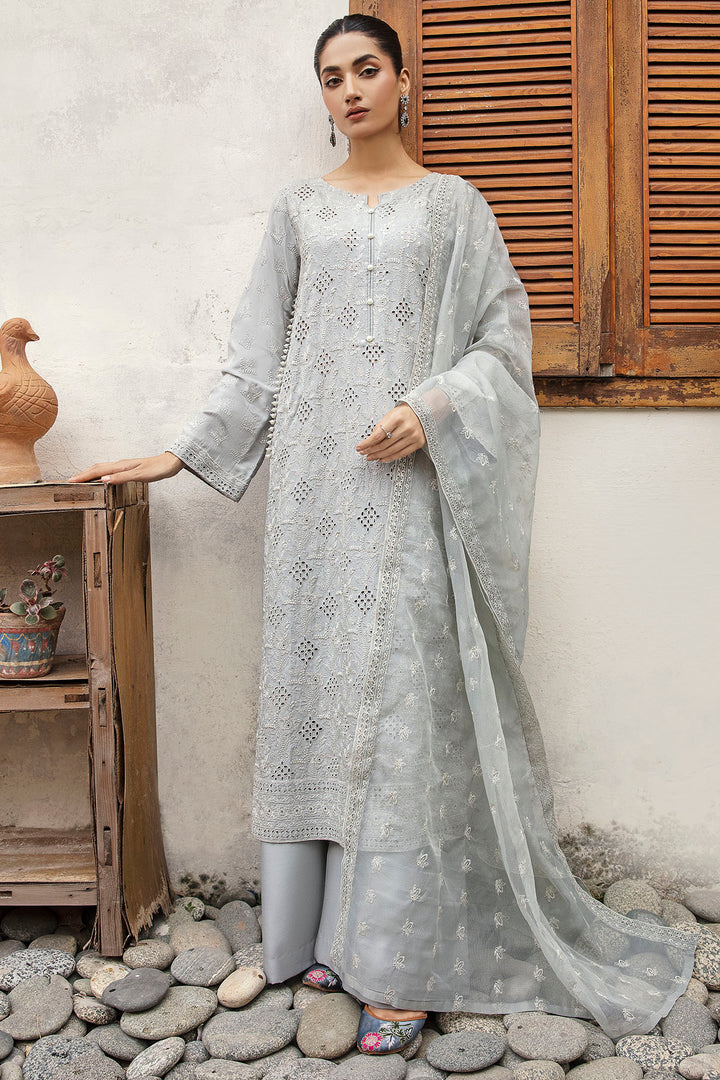 4266-MORGANITE EMBROIDERED LINEN UNSTITCHED