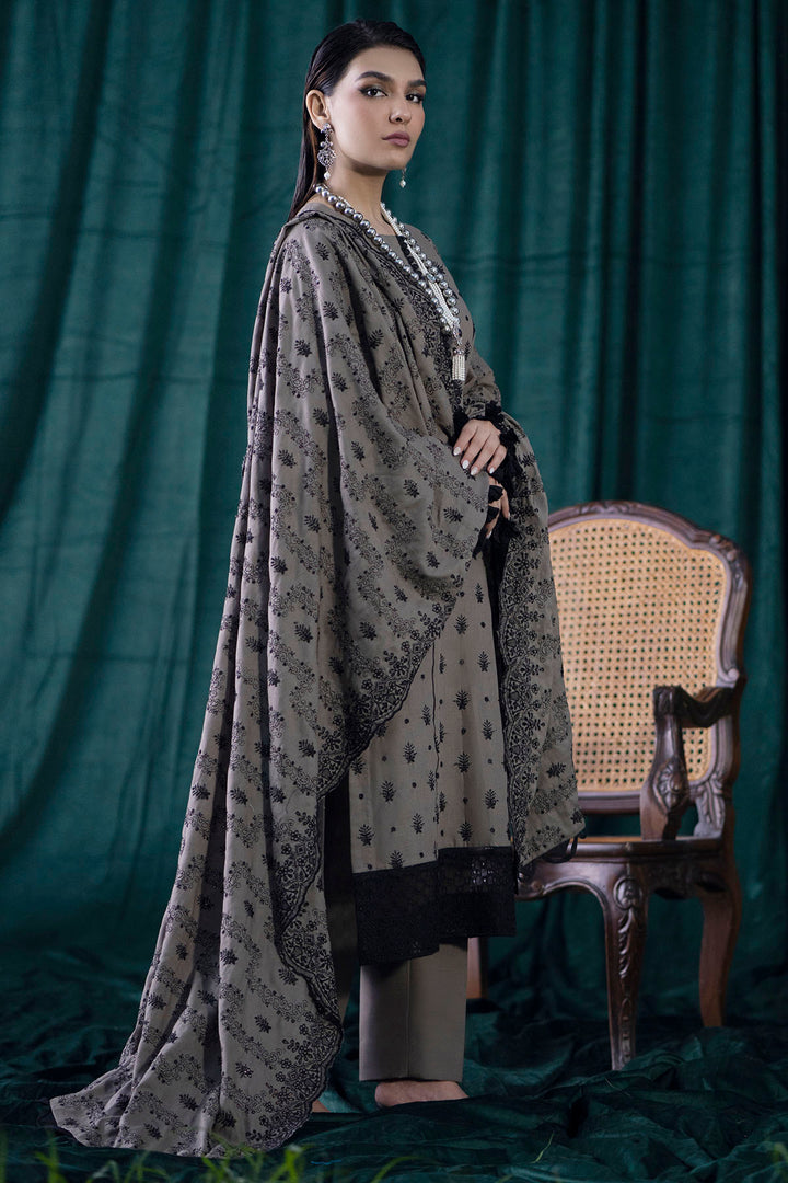 4352-ELIF EMBROIDERED KHADDAR UNSTITCHED