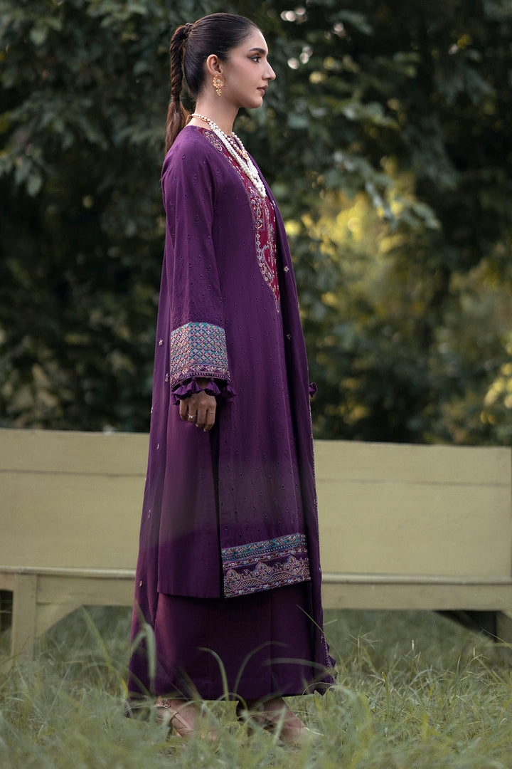 4356-ZIVA EMBROIDERED KHADDAR UNSTITCHED