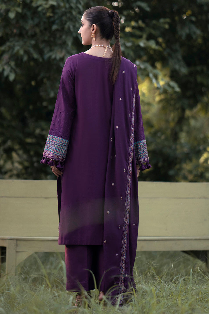 4356-ZIVA EMBROIDERED KHADDAR UNSTITCHED