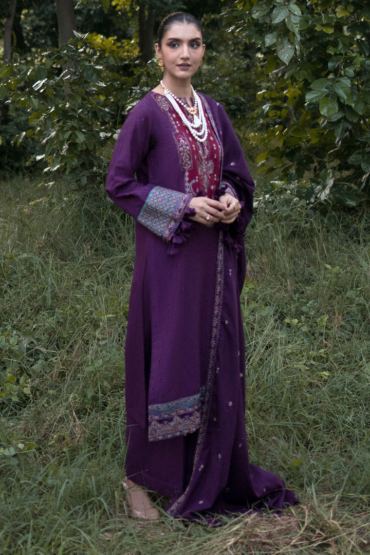 4356-ZIVA EMBROIDERED KHADDAR UNSTITCHED