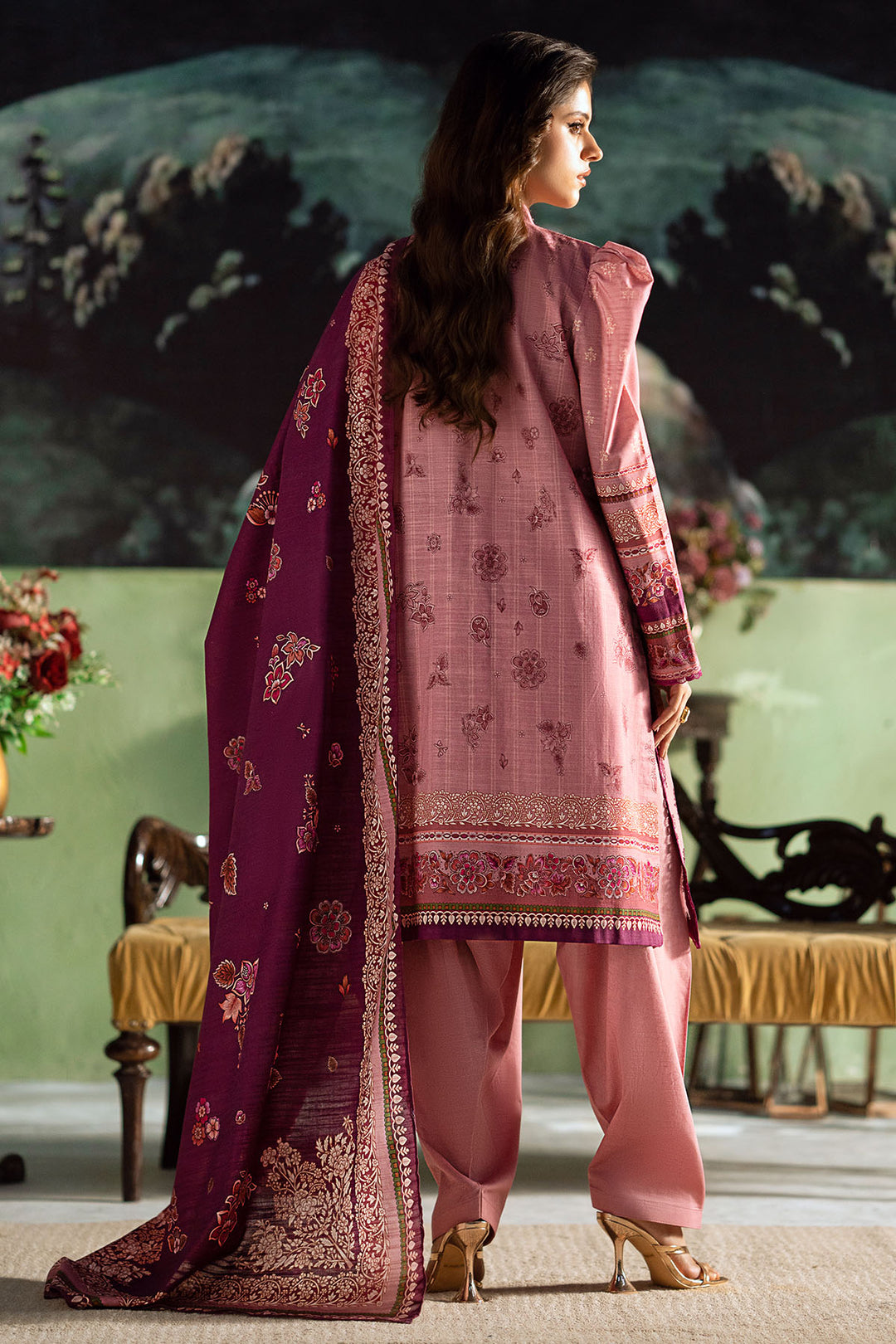 4386-SHAADMANI DIGITAL PRINTED KHADDAR UNSTITCHED