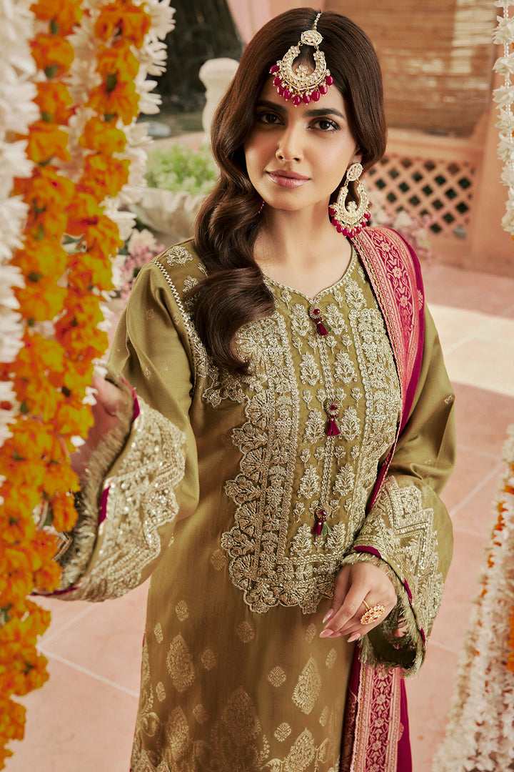 4392-RAAT-KI-RANI EMBROIDERED JACQUARD STITCHED