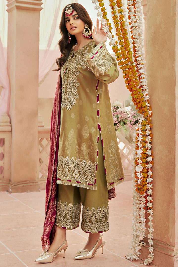 4392-RAAT-KI-RANI EMBROIDERED JACQUARD STITCHED
