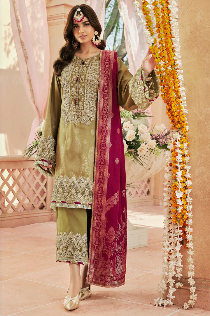 4392-RAAT-KI-RANI EMBROIDERED JACQUARD STITCHED